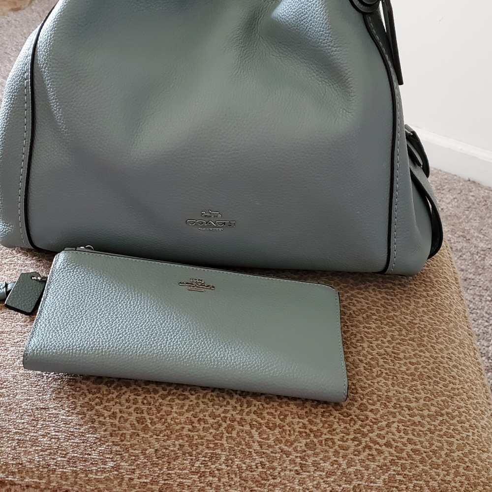 COACH EDIE AND MATCHING WALLET FIRM ON PRICE